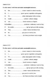 Test your knowledge on Simple Present Tense