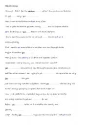 English Worksheet: The Get Story 2