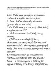 English worksheet: Halloween