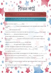 English Worksheet: Phrasal Verbs