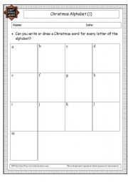 English worksheet: Christmas