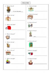 English Worksheet: prepositions (in-on-under-next to)