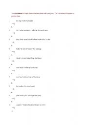 English Worksheet: simple past