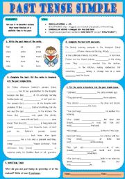 English Worksheet: past tense simple