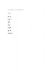 English Worksheet: months