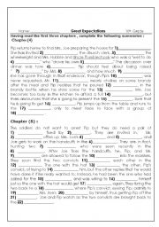 English Worksheet: Great Expectations 