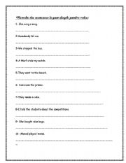 English Worksheet: grammar