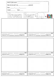 English Worksheet: Brown Bear