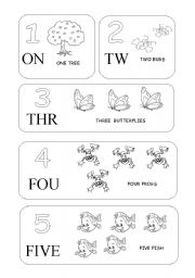 English Worksheet: Nmbers 1-10 young learners