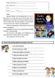 English Worksheet: My classroom