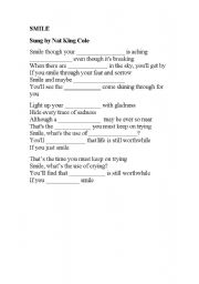 English Worksheet: Smile