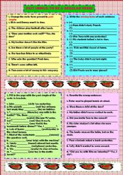 English Worksheet: Past simple: to be & regular verbs 