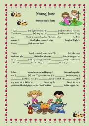 English Worksheet: Young love