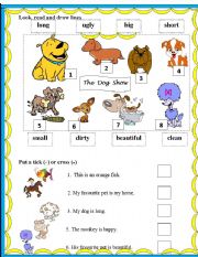 English Worksheet: My favourite pet #