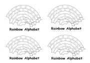 English worksheet: Rainbow alphabet