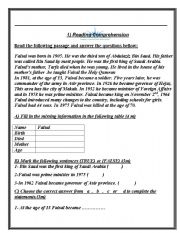 English Worksheet: comprehension&compsition exercise