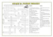 English Worksheet: Public figures crossword