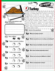 English Worksheet: RC Series_HO HO Edition 09 Turkey (Fully Editable + Key )