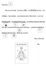 English Worksheet: Letter to Santa