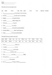 English worksheet: Basic vocab