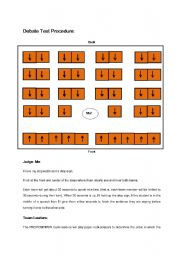 English Worksheet: Debate Test Procedure