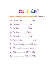 can  -  can`t