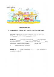 English worksheet: past simple