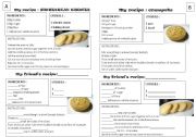 English Worksheet: two recipes - pairwork