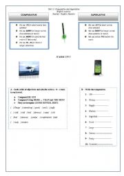 English Worksheet: Comparatives and superlatives