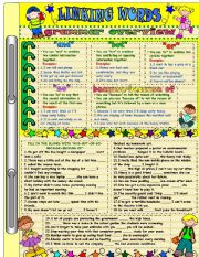 English Worksheet: LINKING WORDS (and-but-or-so-because-because of)