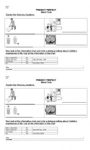 English worksheet: Present Perfect / Simple Past