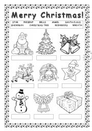 English Worksheet: Merry Christmas