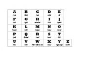 English Worksheet: Abecedario