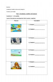 English Worksheet: exercises