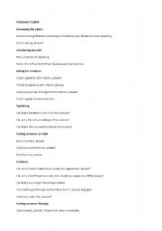 English Worksheet: telephone