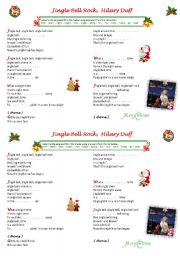 English Worksheet: Jingle Bell Rock ! Hilary Duff