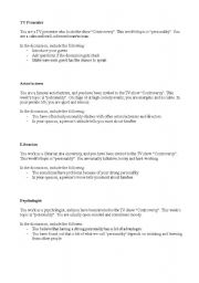 English Worksheet: 