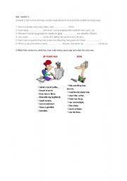 English Worksheet: used to