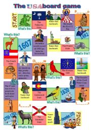 English Worksheet: The USA board game 3