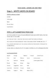 English Worksheet: Where can I buy this?  - Lesson Plan