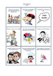 English Worksheet: What should I do? Flash Cards Part 5