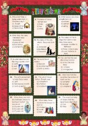 English Worksheet: Christmas 2011 - Quiz 2 + key 