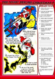 English Worksheet: COMIC - THE NIGHT BEFORE CHRISTMAS 4