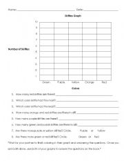 English worksheet: Skittles Graph