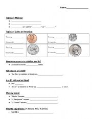 English worksheet: American Money 