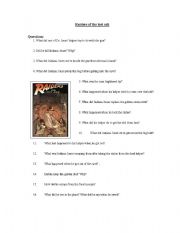 English Worksheet: Indiana Jones Raiders of the Lost Ark