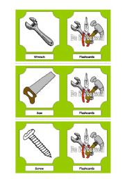 English Worksheet: Do it yourself - flashcards (with backsides)