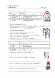 English Worksheet: sharing family responsibilties 