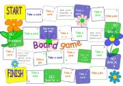 English Worksheet: Board game - grammar, vocabulary