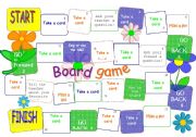 Board game - grammar, vocabulary